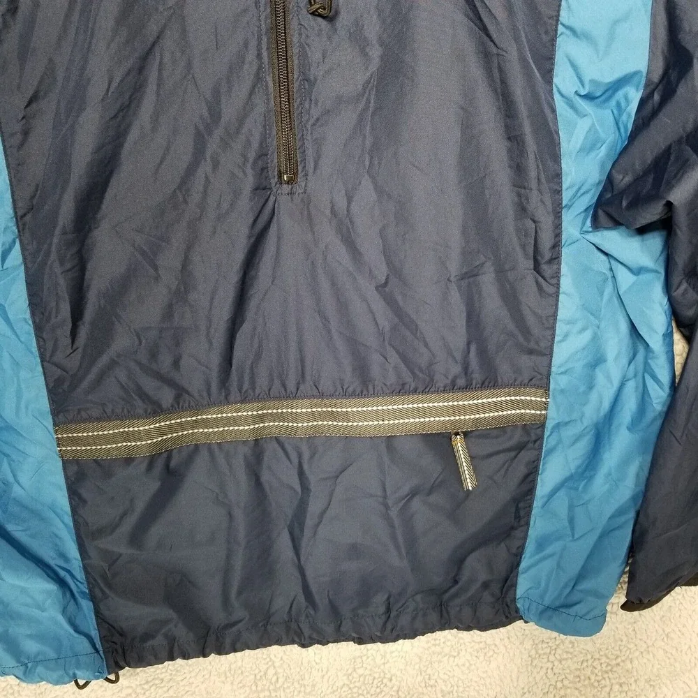 Nike Jacket Mens Large Vintage Blue 1/2 Zipper‎ Stripe Pullover 90s Y2K Swoosh